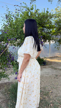 Lilia Flutter Sleeve Maxi Dress