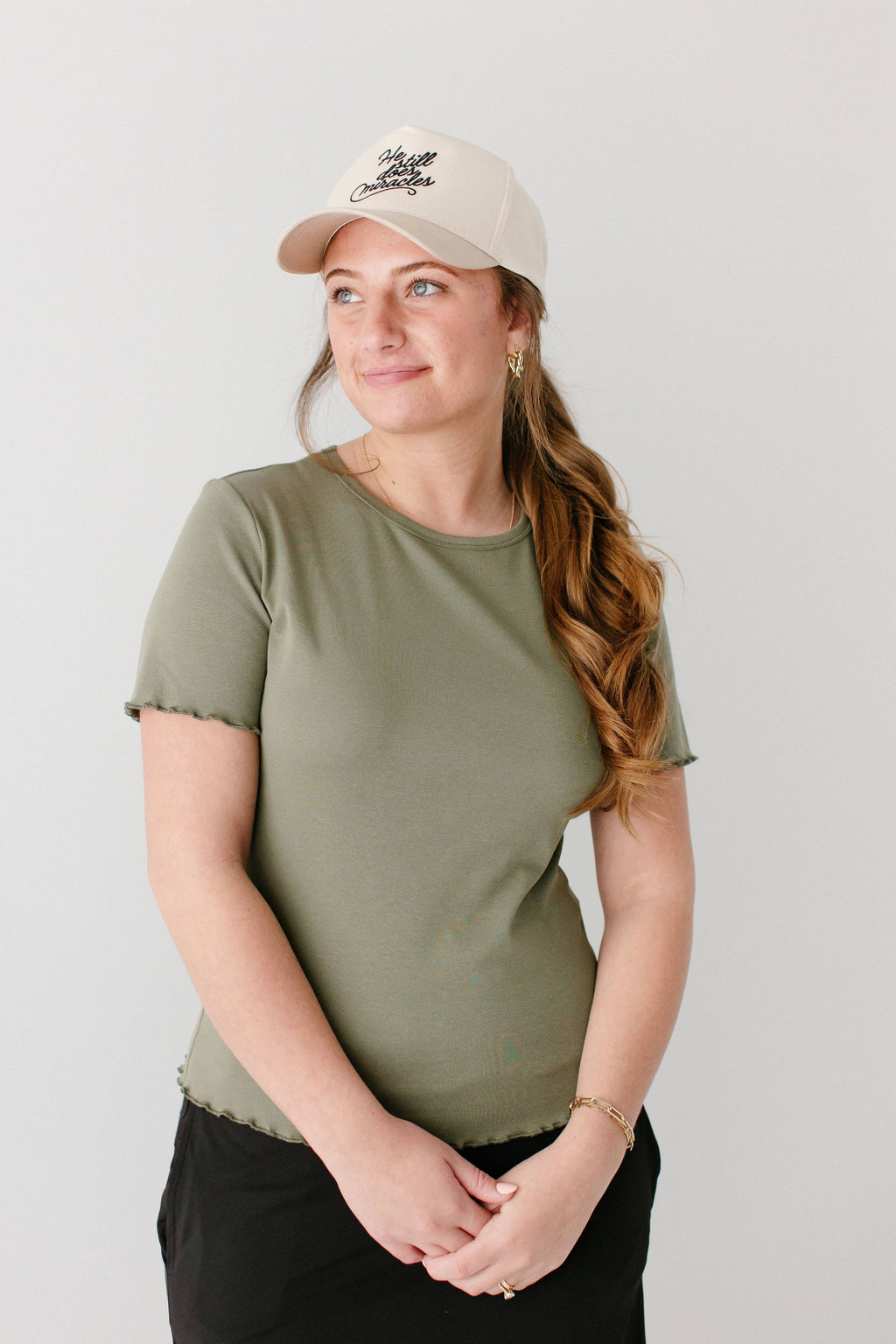 'Hillary' Lettuce Hem Top