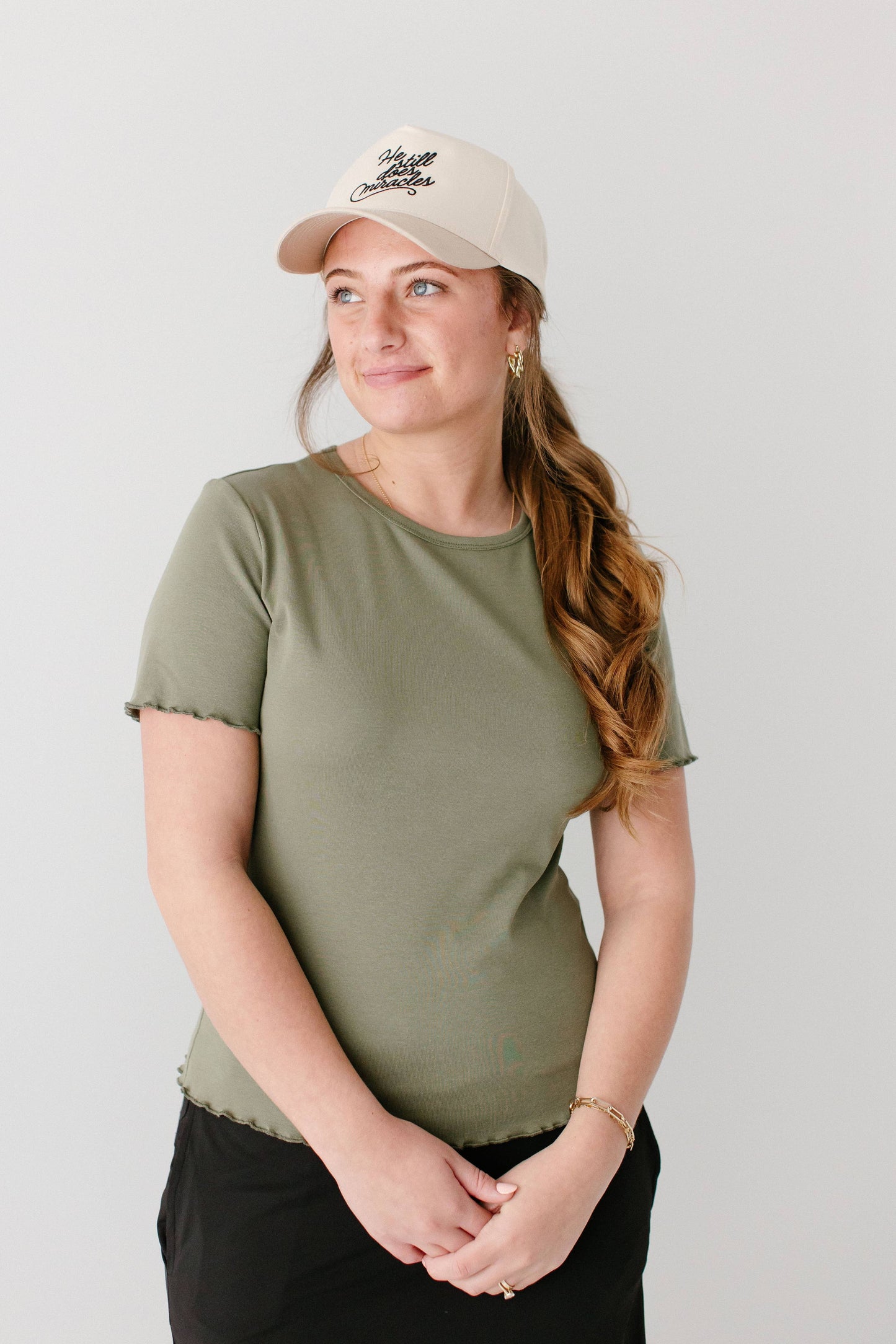 'Hillary' Lettuce Hem Top